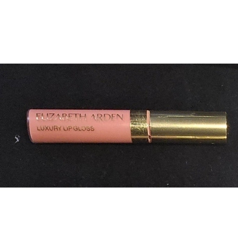 Elizabeth Arden Luxury Lip Gloss Mini Peach‎ Nude Pink Gold Cap Travel Size
